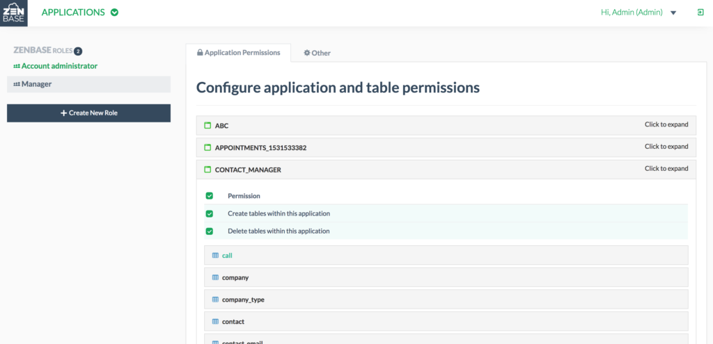 Roles, Users and Permissions - ZenBase